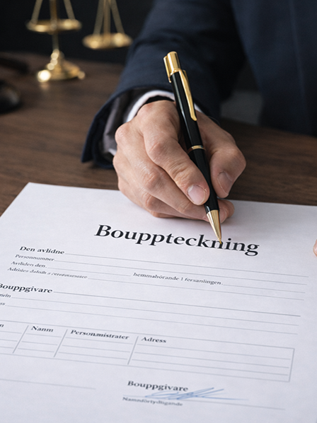 Bouppteckning med direktkrem.se